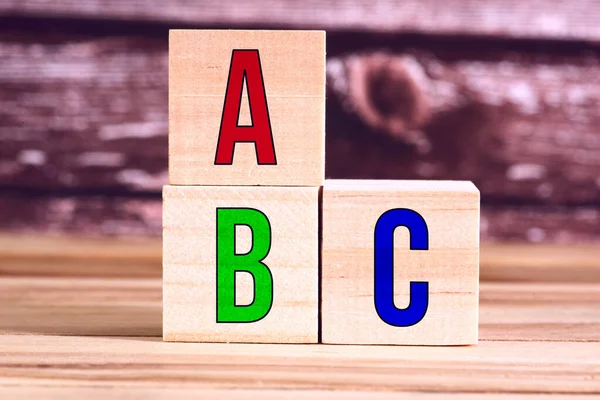 Kolorowe Litery Abc — Zdjęcie stockowe