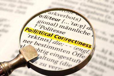 Politik Doğruluk terimi için bir sözlük, büyüteç ve açıklama