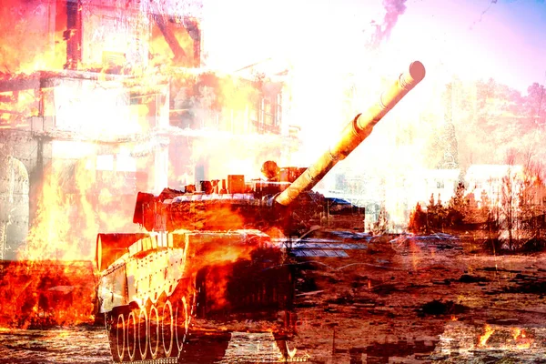 Savaşta bir tank