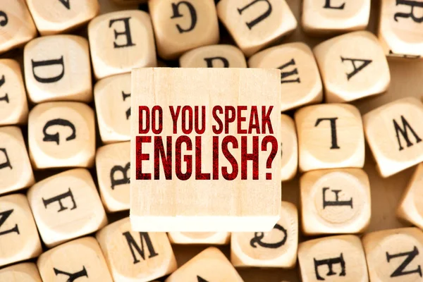 Different letters and question Do you speak English