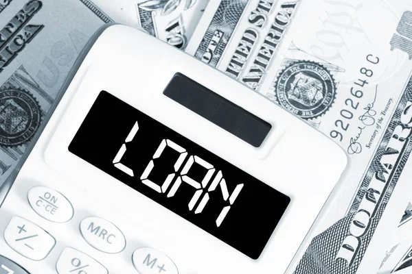 Calculator Dollars Loan — Foto Stock