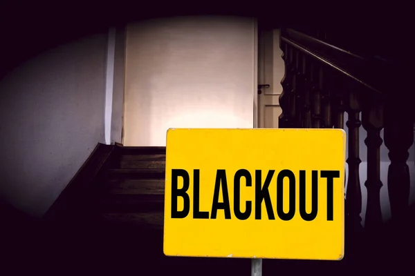 Dark Window Blackout — Stock Photo, Image