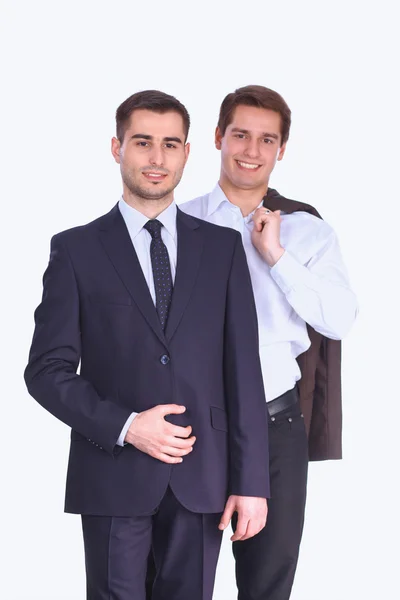 Two Businessman standing on a white background — Stock Photo, Image