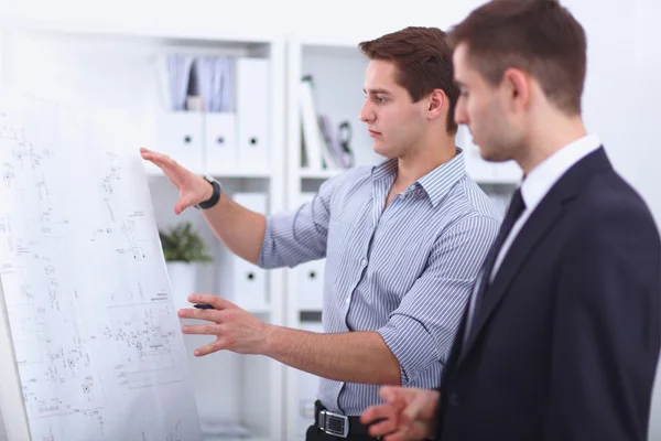 Business people sitting and discussing at business meeting — Stock Photo, Image