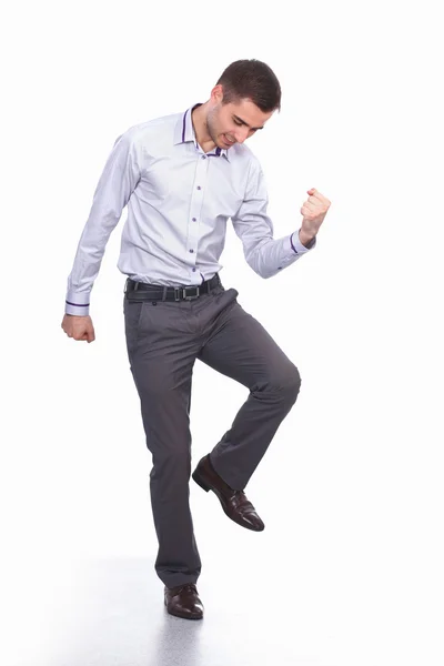 Empresario celebración de éxito — Foto de Stock