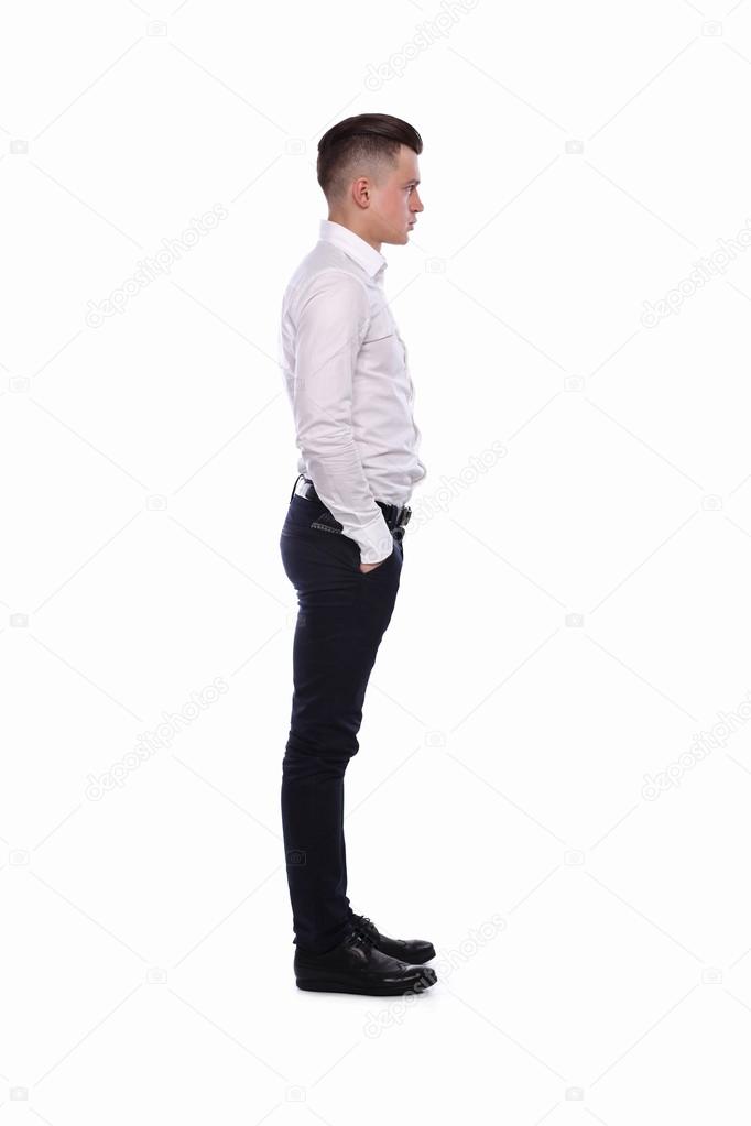 Business man   isolated on white background