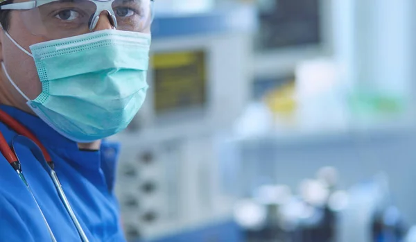 Male Surgeon Background Operation Room — Stock Photo, Image