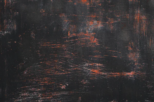 Vieille Texture Métallique Grunge Avec Couches Peinture Noire Rouge Usée — Photo