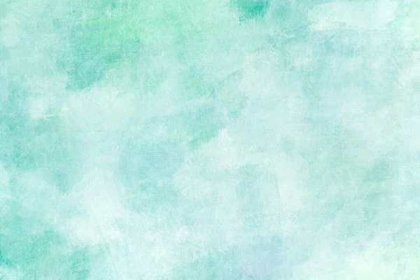 Fond Texture Abstraite Grunge Peint Toile Aquamarine Vert Pâle — Photo