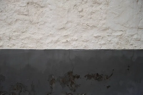Old Whitewashed Lime Wall Grey Skirting Board Traditional Architecture Mancha — Stock Photo, Image