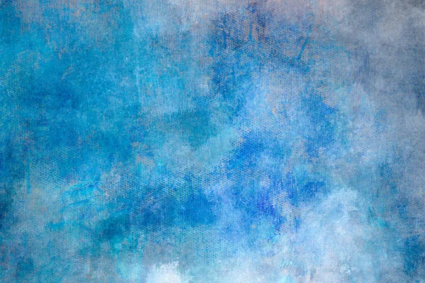 Taches Bleues Sur Toile Peinture Abstraite Fond Texture — Photo