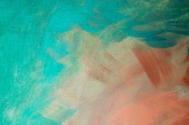 Turkuaz ve gül renkli soyut resim arkaplan ayrıntıları