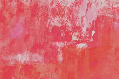 Gül kırmızısı boyalı tuval arkaplan, soyut boyama arkaplan veya doku