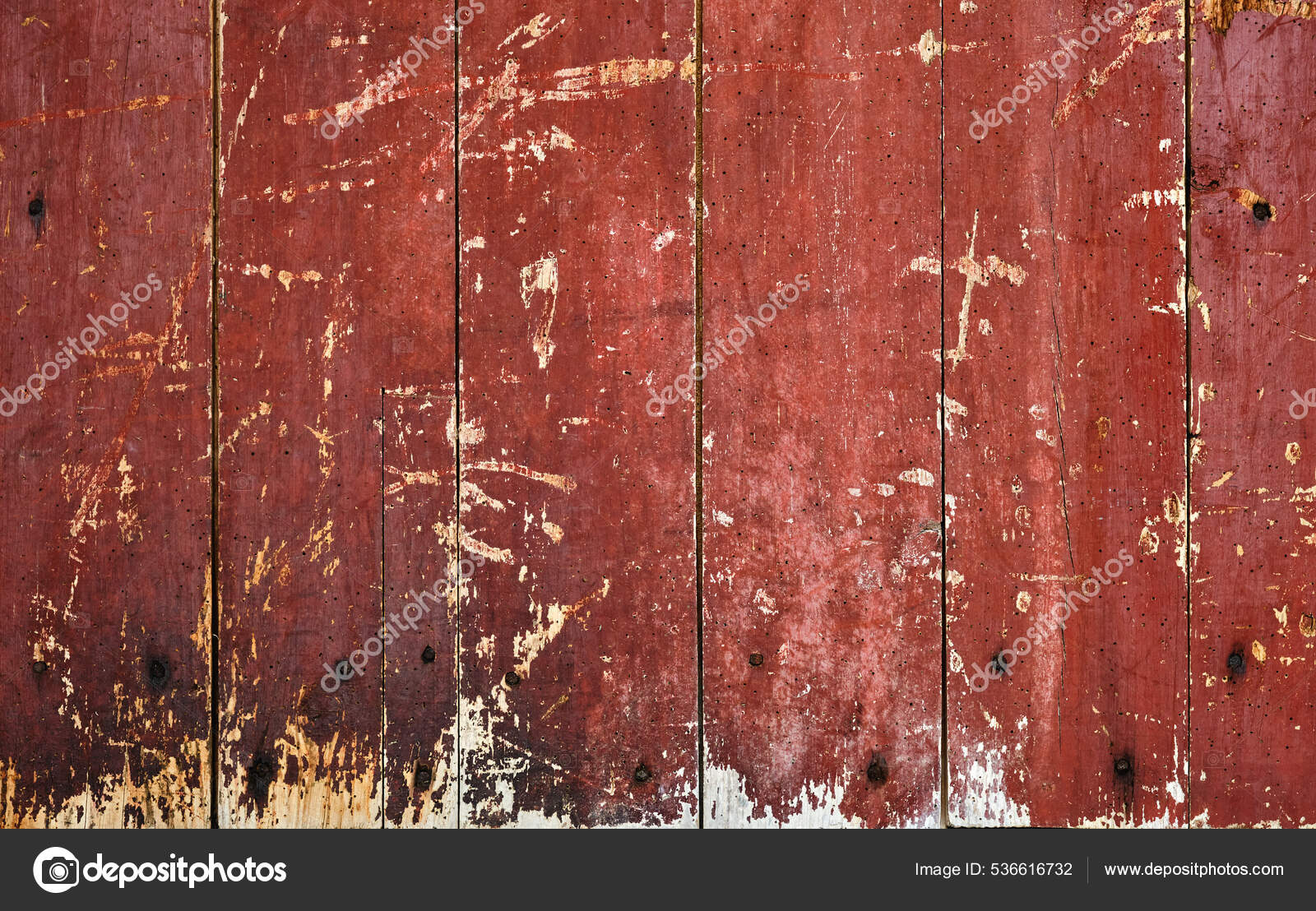 Pared Tablones Madera Pintados Rojo Gastado Fondo Textura Rústica  Angustiada — Foto de stock #536616732 © jessicahyde, image size:1600x1108