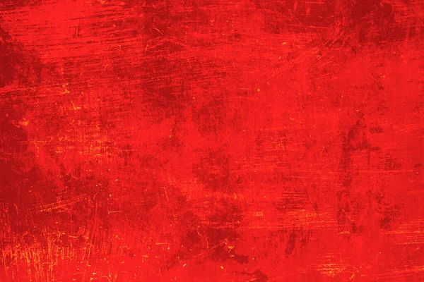 Tôle Peinte Rouge Texture Grunge Grattée Toile Fond — Photo