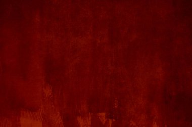 Kırmızı kirli duvar arkaplanı veya dokusu 