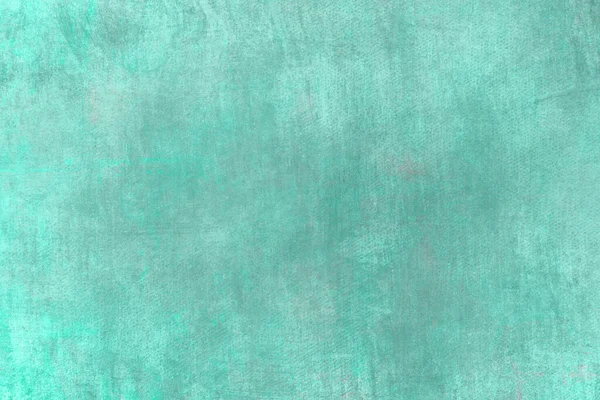 Abstract Aquamarine Canvas Painting Grunge Textured Bakcground — Fotografia de Stock