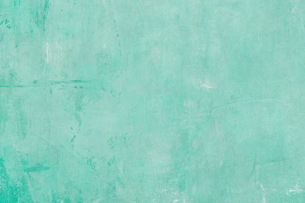 Abstract Aquamarine Canvas Painting Grunge Textured Bakcground — Stock Photo, Image