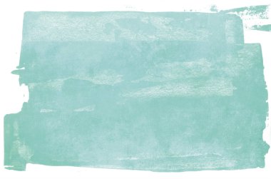 Aquamarine grungy paten resmi beyaz arkaplanda