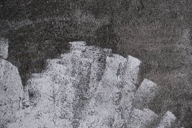 Limonlu beton duvar beyaz fırça darbeleri, grunge arkaplanı veya dokusu