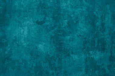Teal renkli sıkıntılı duvar dokusu, grunge arkaplanı  