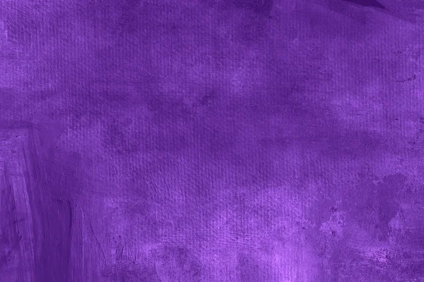 Fondo Pintura Abstracta Color Violeta Sobre Textura Lienzo — Foto de Stock