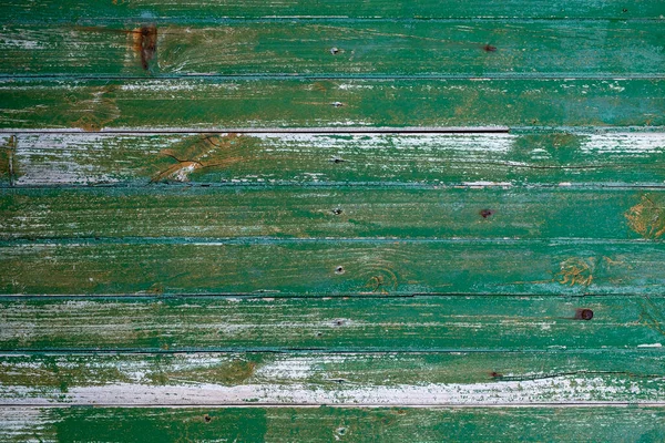 Stary Zielony Malowane Zagrożone Drewniane Deski Ściany Grunge Rustykalnym Tle — Zdjęcie stockowe