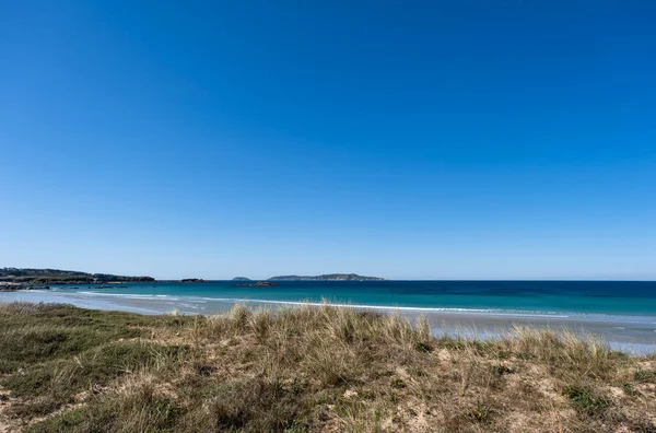 Wild Sandy Beach Lanzada Views Ons Islands Atlantic Islands Galicia — Stock Photo, Image