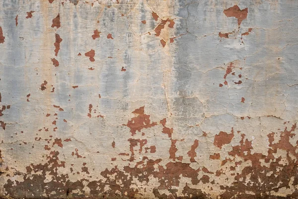 Παλιός Ρουστίκ Τοίχος Από Λάσπη Φθαρμένη Μπογιά Ξεφλούδισμα — Φωτογραφία Αρχείου