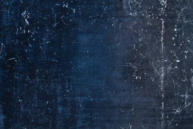 Koyu mavi çizilmiş metal levha grunge dokusu 