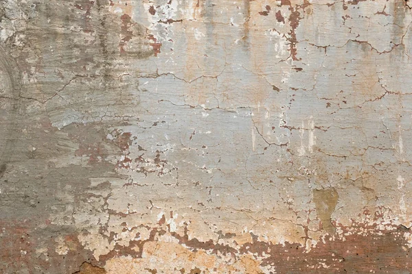 Old Rustic Mud Wall Worn Out Peeling Paint — Zdjęcie stockowe
