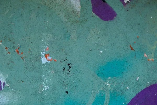 Old Aquamarine Painted Wall Texture Grunge Background — Photo