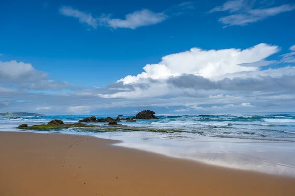 Sandy Beach Dunas Liencres Natural Park Pielagos Cantabria Spain — Stock Photo, Image