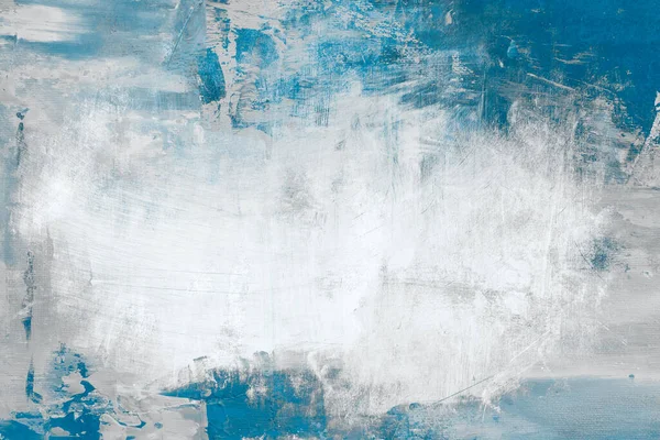 Blue Stained Canvas Grunge Background — Stok fotoğraf