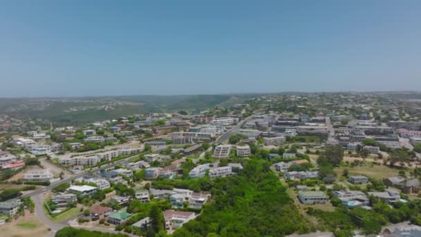 Avanti Volare Sopra Moderno Quartiere Urbano Residenziale Palazzine Residence Circondati — Video Stock