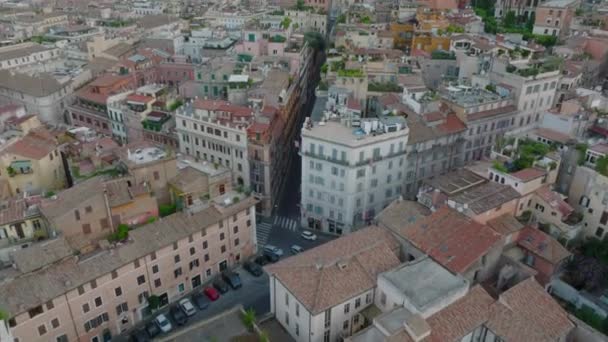 Vista Panoramica Aerea Grande Parco Città Nella Giornata Nuvolosa Vola — Video Stock