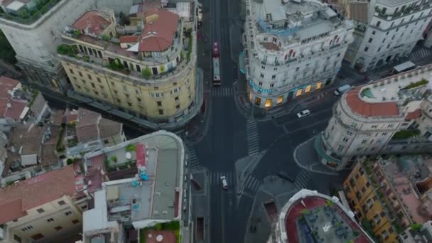 Framåt Flyger Över Stadsutveckling Block Olika Bostadshus Metropol Rom Italien — Stockvideo