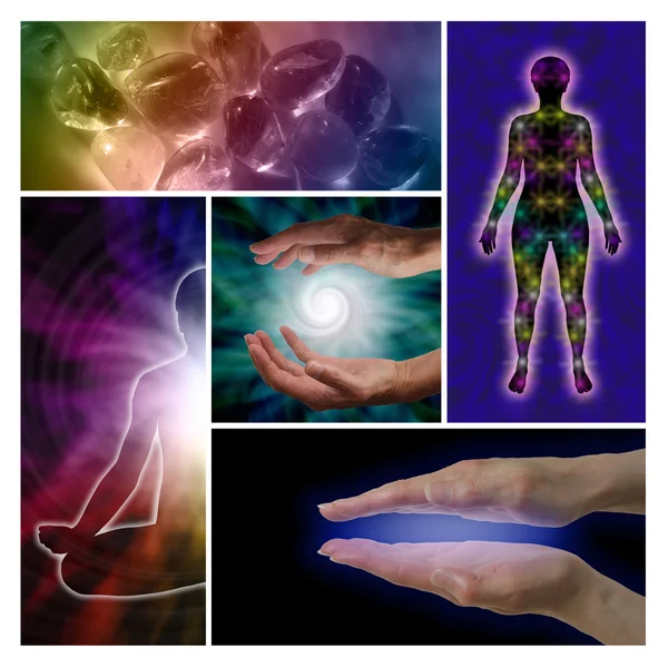 Holistic Healing Collage Stock Picture