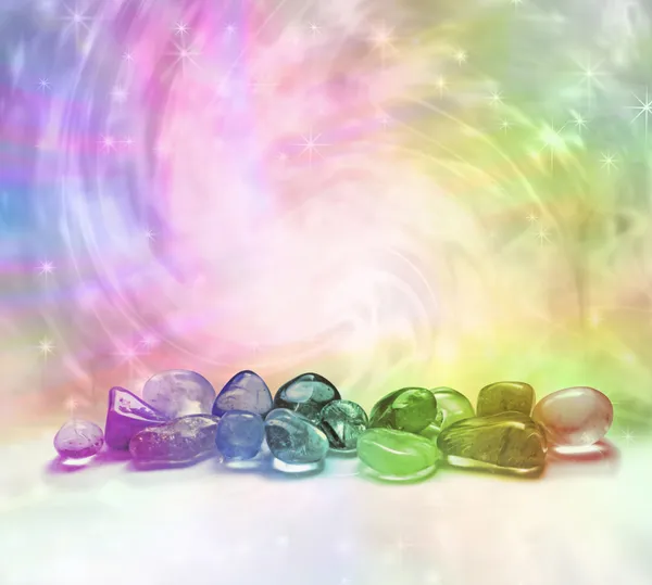 Cosmic Healing Crystals Stock Photo