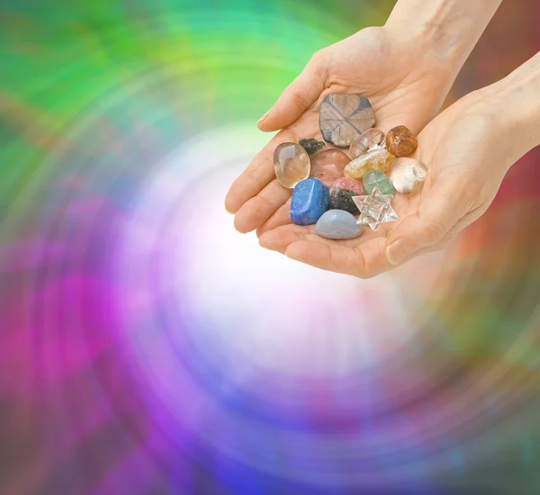 Crystal Healer and Energy Vortex — Stock Photo, Image