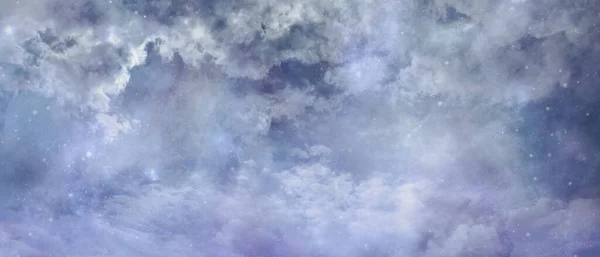 Celestial Heavens Concept Background Banner Beautiful Blue Light Filled Heavenly — Stock Photo, Image