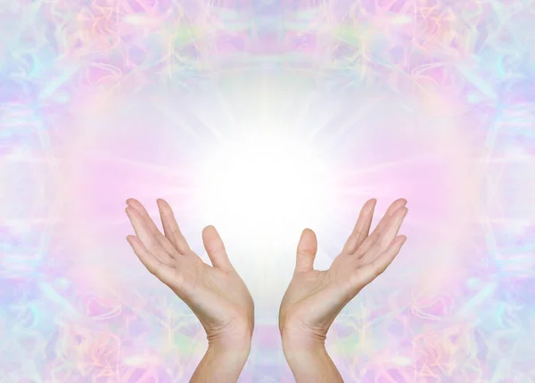 Sending You High Frequency Love Light Healing Energy Open Female Royalty Free Stock Photos