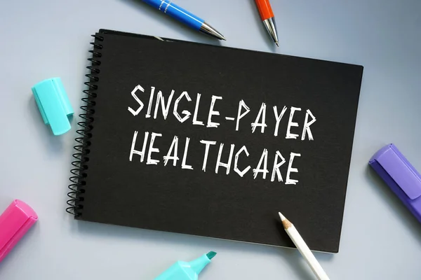 Single Payer Healthcare 문구로 컨셉트 — 스톡 사진