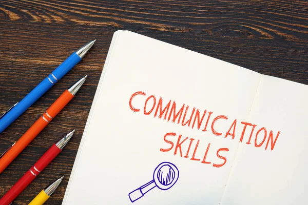 Communication Skills Phrase Piece Paper — Stock Photo, Image