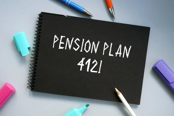 Affärsidé Pensionsplan 412I Med Fras Sidan — Stockfoto