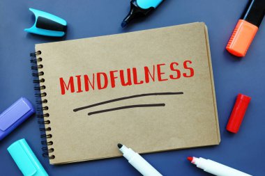  Kağıt üzerinde yazılı olan MINDFULNESS hakkında finansal konsept.