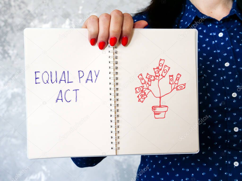  EQUAL PAY ACT phrase on the piece of paper.
