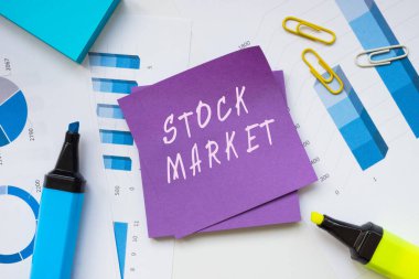 STOCK MARKET ile ilgili iş konsepti.
