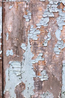 Eski ahşap ahşap döşeme ve soyulmuş boya.