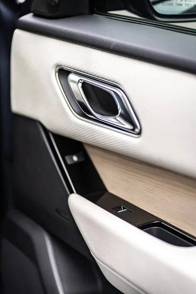 Control Panel Dashboard Car Fragment Automatic Transmission Gear Shift Car — Stock Fotó